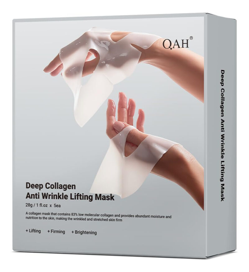 Máscara Facial Qah Deep Collagen Wrinkle Lifting, Pacote Com - Image 3