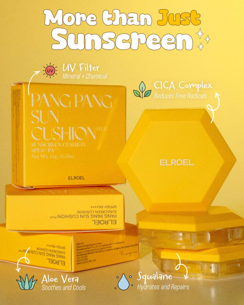 Almofada De Proteção Solar Elroel Pang Pang Sun Cushion Plus - Image 7