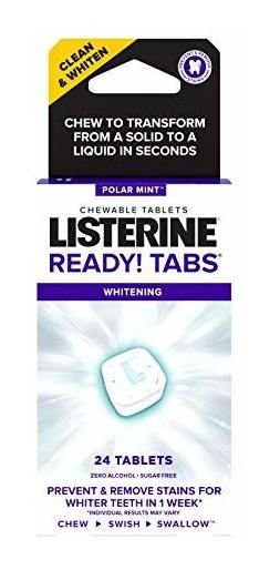 Comprimidos Para Mastigar Clareadores Listerine Ready Tabs P