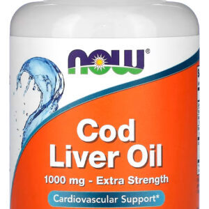 Óleo Fígado Bacalhau 1000mg Now Foods 90 Soft Importado