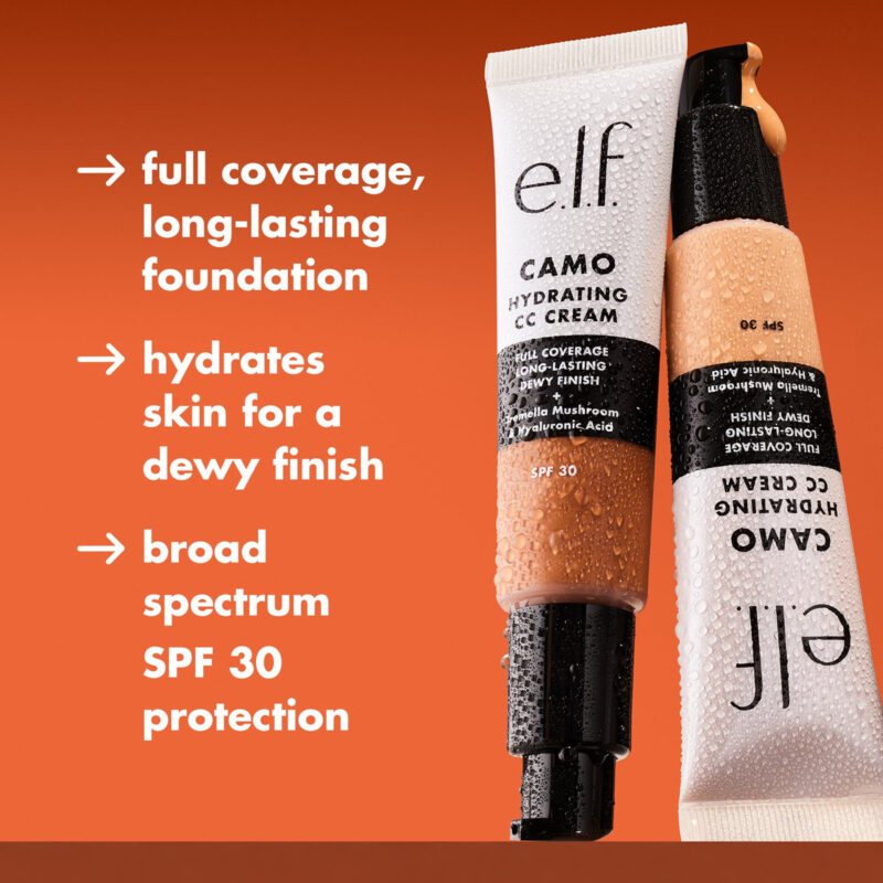 Cc Cream E.l.f. Hydrating Camo Spf 30 Full Coverage Rich 610 - Image 4