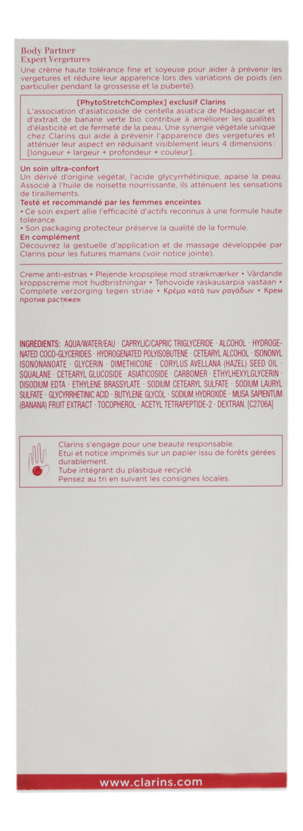 Creme Para Estrias Clarins Body Partner Expert 171 Ml - Imagem 6
