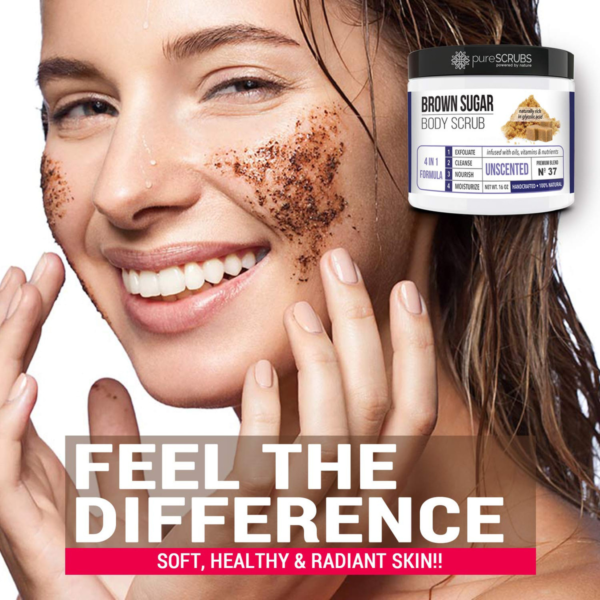 Esfoliante Corporal Purescrubs Premium Com Açúcar Mascavo Se - Imagem 5