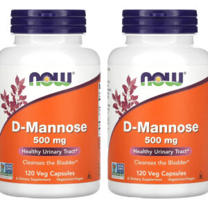 D-manose 500mg Now Foods 120veg Caps 2un