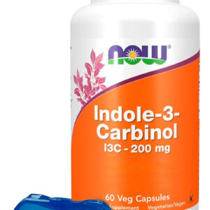 Indole-3-carbinol Now Foods I3c 200mg 60cáp + Porta Cápsulas