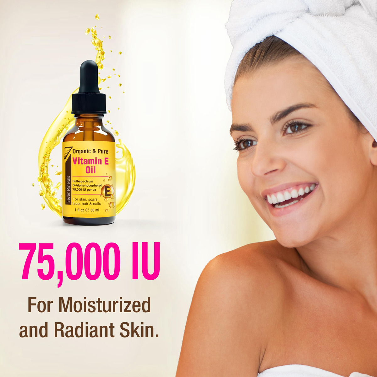 Óleo De Vitamina E Seven Minerals Ultra Pure 75.000 Ui 30ml - Imagem 5