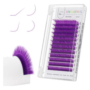 Extensão De Cílios Annafris Classic Purple 0.10 D Curl 8-15m