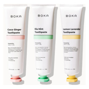 Pasta De Dentes Boka Nano Hidroxiapatita Sem Flúor 3 Peças