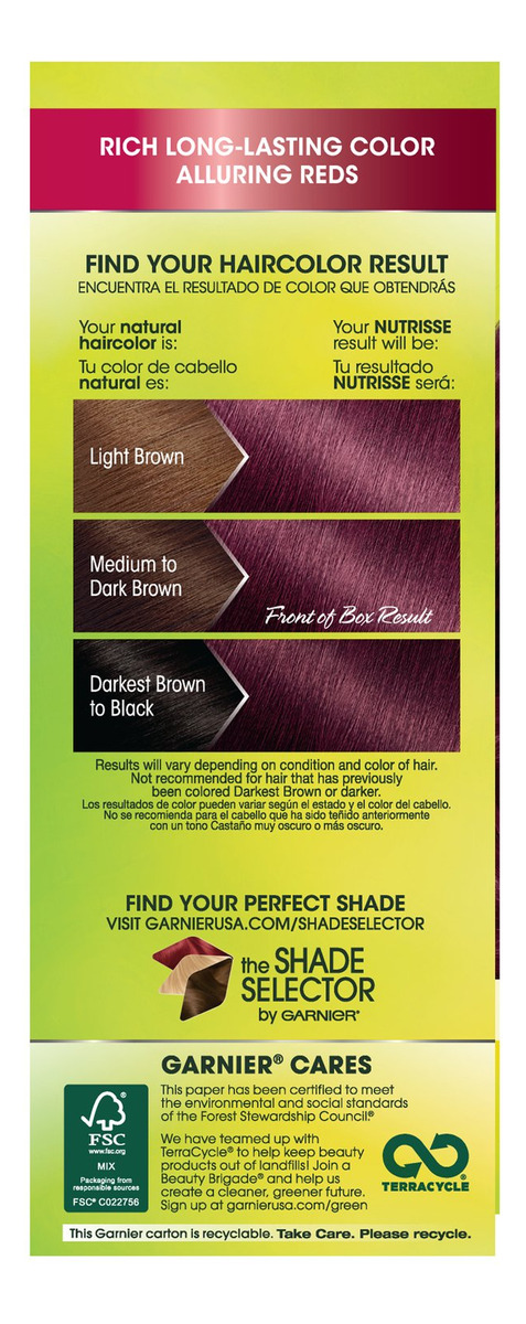 Tintura Para Cabelo Garnier Nutrisse Creme Nutritivo 462 Dar - Imagem 3