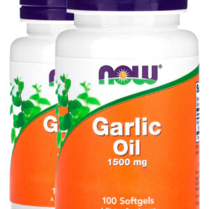Óleo De Alho 1500mg 100 Softgels Importado 2un Now Foods