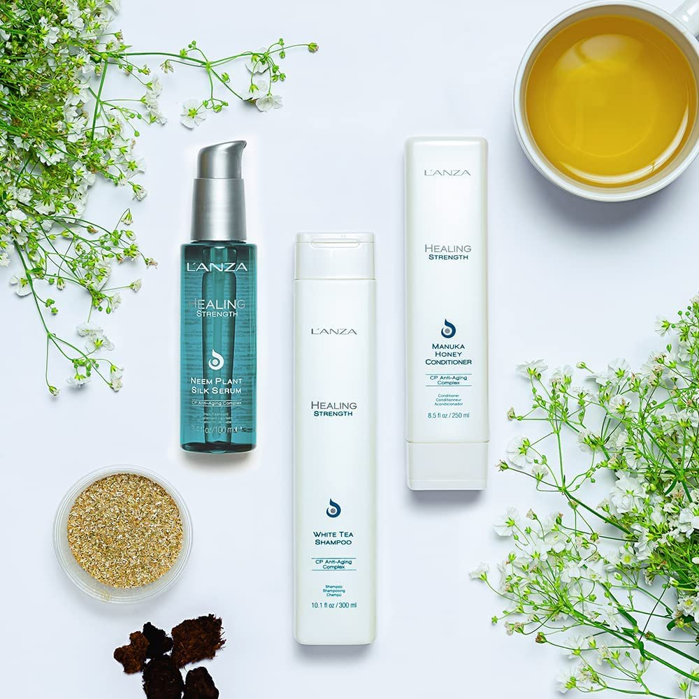 Shampoo L'anza Healing Strength Chá Branco 300ml - Imagem 6