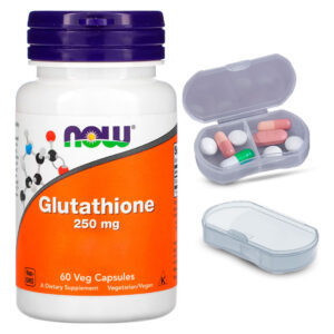Glutationa 250mg Now Foods 60 Caps + Porta Cápsulas