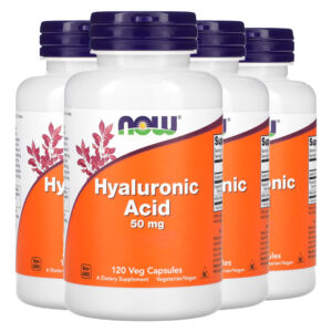 Ácido Hialurônico 50mg Msm Now Foods 120caps Importado 4un
