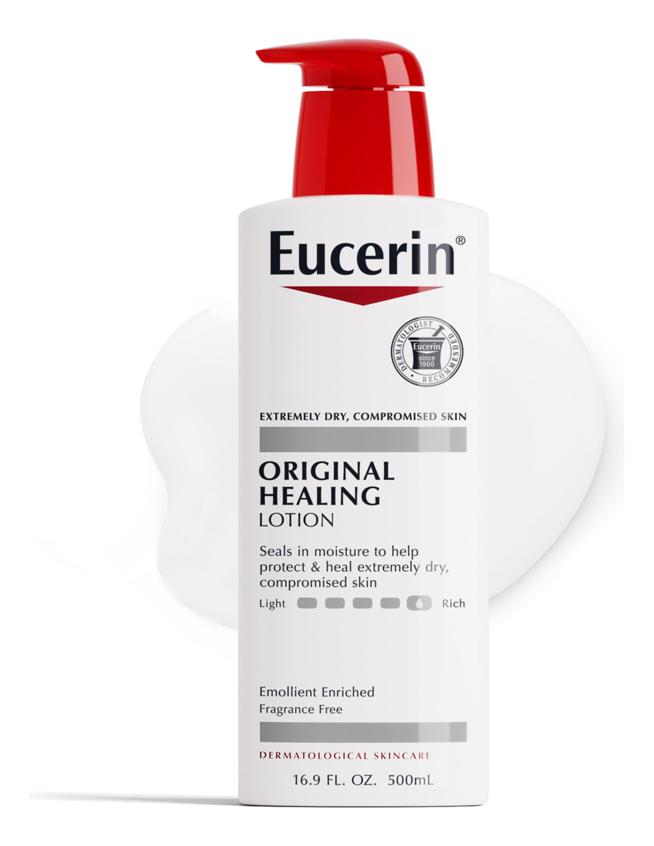 Loção De Cura Eucerin Original, Sem Fragrância, Rica Em Frag