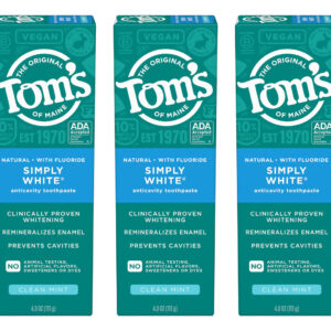 Pasta De Dentes Tom's Of Maine Natural Whitening Com Flúor 1