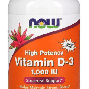 Vitamina D3 1.000ui Now Foods Vit D-3 360 Softgels Sabor Sem Sabor