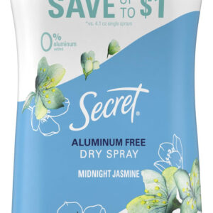 Desodorante Secret Dry Spray Sem Alumínio Midnight Jasmine 1