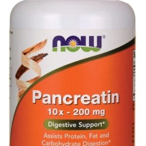 Pancreatina 10 X 200 Mg - 250 Cápsulas - Now Foods