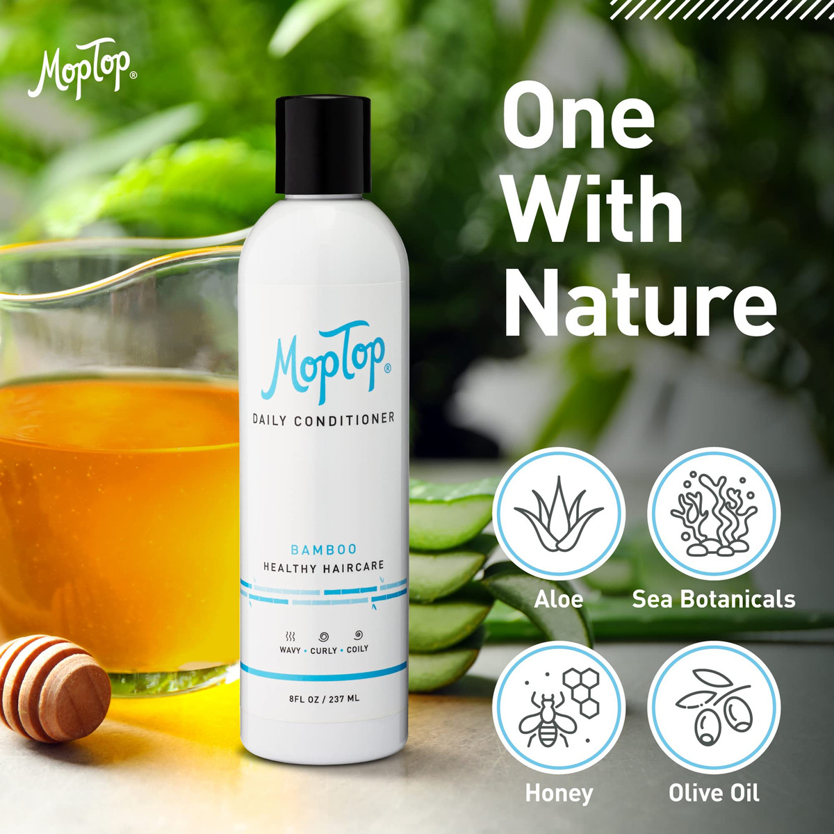 Condicionador Moptop Daily Natural Hidratante Capilar 240ml - Imagem 4