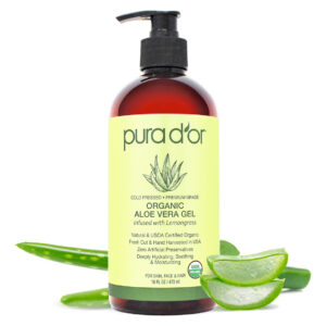 Gel De Aloe Vera Pura D'or Orgânico 473 Ml Com Aroma De Capi
