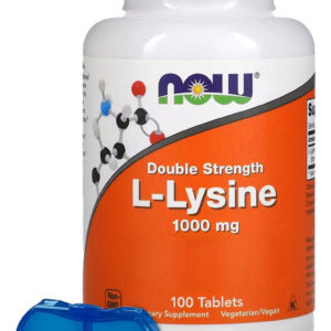 L Lisina 1000mg Now Foods 100 Tablets + Porta Cápsulas