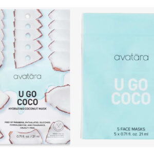 Máscara Facial Avatara U Go Coco Hidratante Com Coco E Hialu