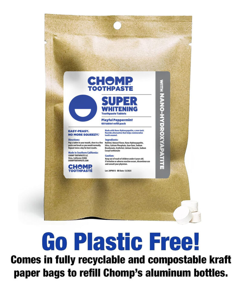 Comprimidos De Creme Dental Chomp Super Whitening Com Nano H - Image 7