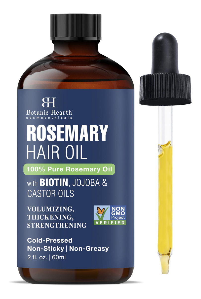 Óleo De Cabelo Botanic Hearth Rosemary Com Biotina 60ml Para
