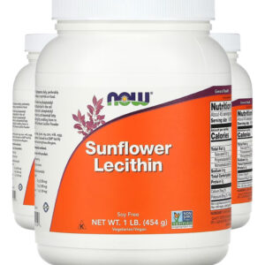 Lecitina De Girassol Pó 454 G Puro Importado 3un Now Foods
