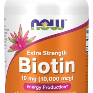 Biotina 10mg Extra Força Now Foods 120veg Caps Sabor Sem Sabor