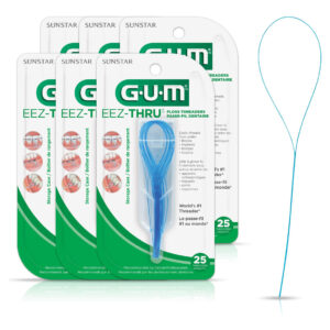 Floss Threaders Gum Eez-thru Dental Flossers 25 Ct (6 Unidad