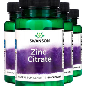 Citrato De Zinco 30 Mg Swanson 60 Capsulas Importado 4un