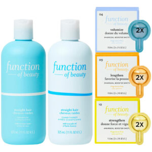 Kit De Cuidados Com O Cabelo Function Of Beauty Straight Sha