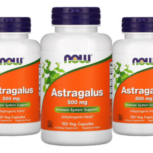Astragalus 500mg Now Foods 100 Veg Cápsulas 3un