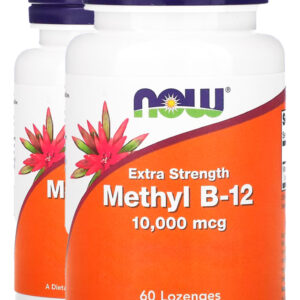 Metil B-12 10000mcg F. Extra 60past Importado 2un Now Foods