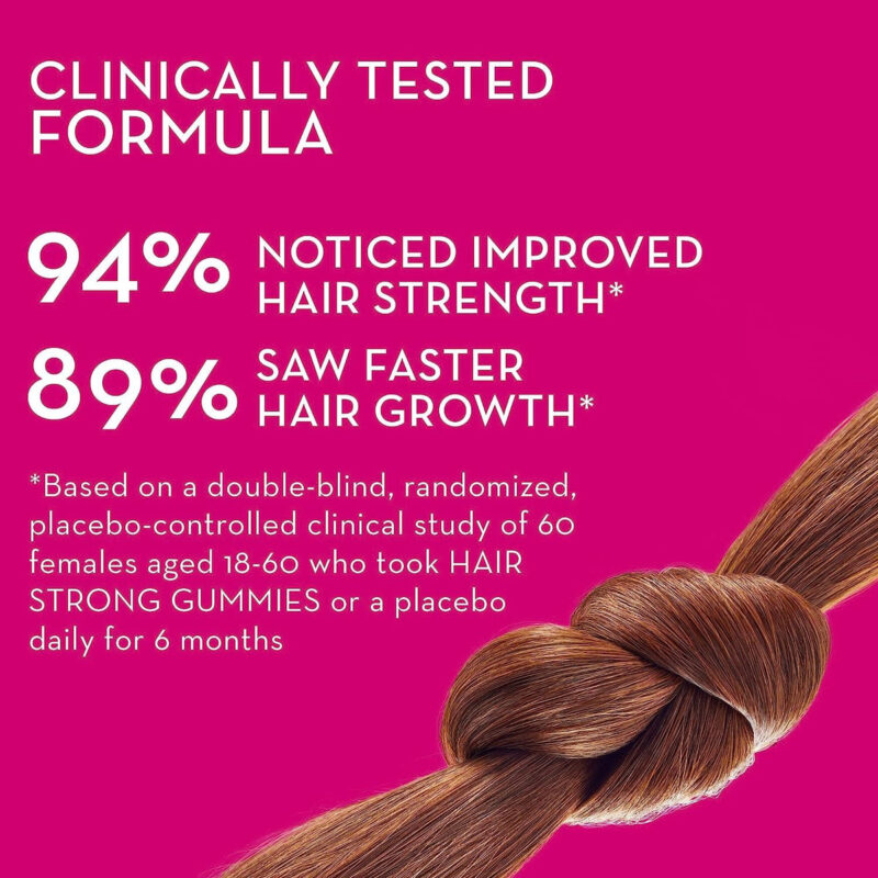 Suplemento Capilar Hum Hair Sweet Hair Vegan 60 Gummies Wome - Image 3