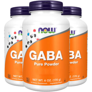 Gaba Pó Puro 170g Produto Importado 3un Now Foods