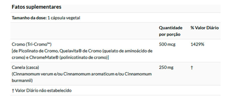 Tri-chromium 500mcg Now Foods C/canela 180 Cap Importado - Image 4