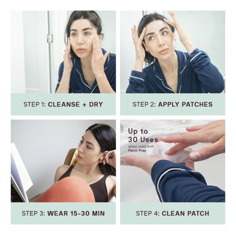 Kit De Adesivos Faciais Dermaclara Antirrugas Com Testa E Pe - Image 3