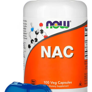 Nac N-acetilcisteína 600mg Now Foods 100 Cáps +porta Cápsula