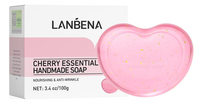 Sabonete Lanbena Pink Hidratante Antienvelhecimento Com Ácid