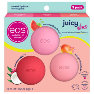 Bálsamo Labial Eos Juicy Vibes Watermelon Frosé, Mango Melon