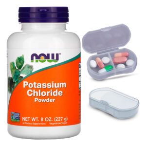 Cloreto Em Potássio Pó Now Foods 227g + Porta Cápsulas