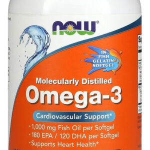 Ômega-3 1.000mg Now Foods 180/120 200caps Softgels