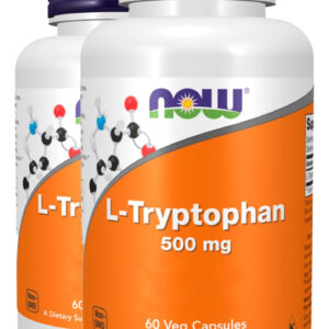 L-triptofano 500mg 60 Cápsulas Importado 2un Now Foods