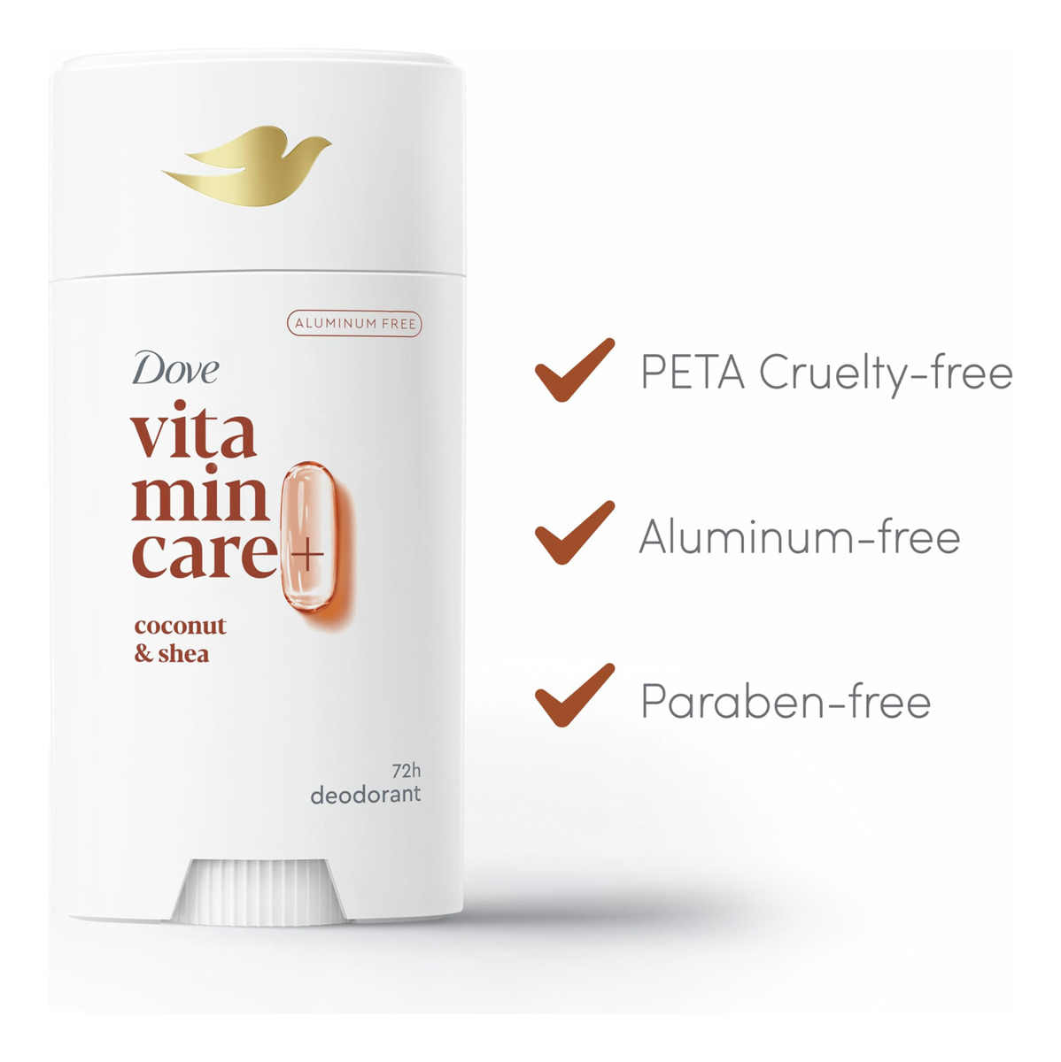 Desodorante Stick Dove Vitamincare+ Coconut & Shea 75ml Para - Imagem 6