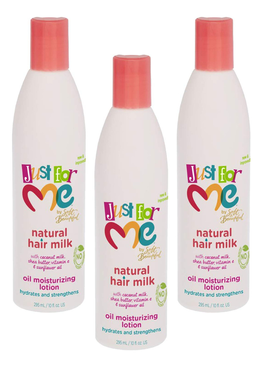 Loção De Leite Natural Para Cabelo Just For Me 300 Ml (pacot