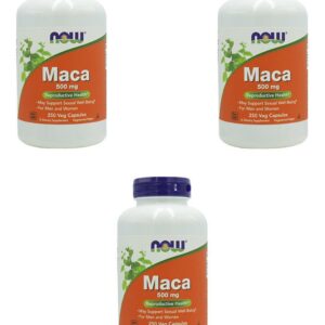 Maca Peruana 500mg Now Foods 250 Veg Caps 3un