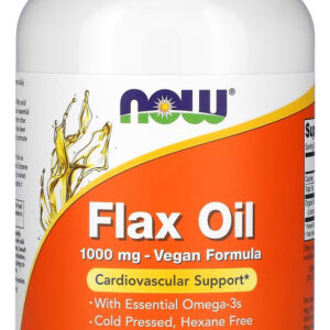 Flax Oil 1000mg (óleo De Linhaça) 120 Veg Softgels Sabor Sem