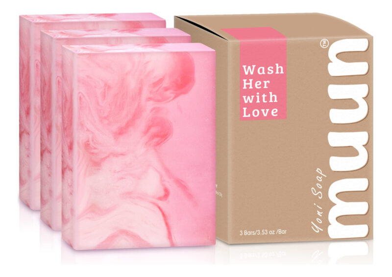 Pacote Yoni Soap Bar Muun Com 3 Probióticos De Equilíbrio De